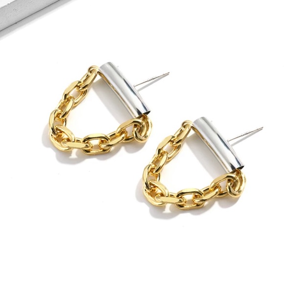 Gold plated thick chain earnings - Picture 6 of 8